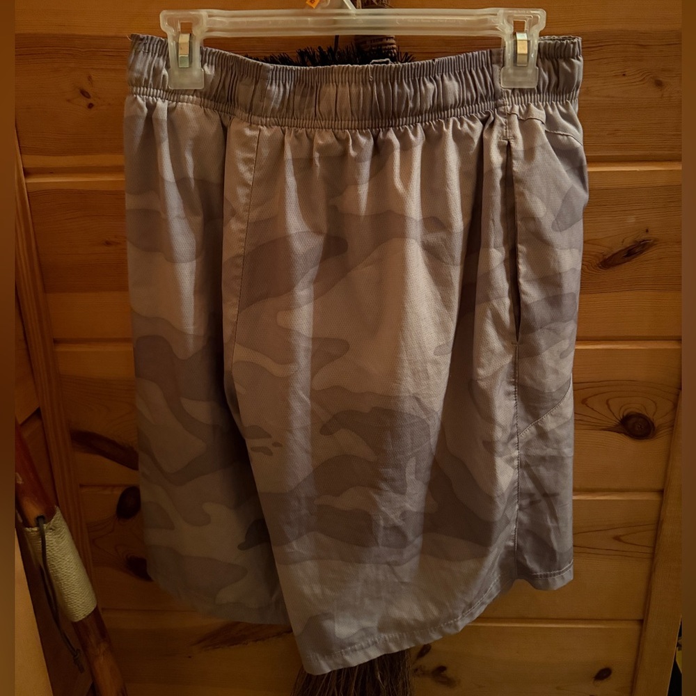 Reebok Gray Camo Athletic Shorts